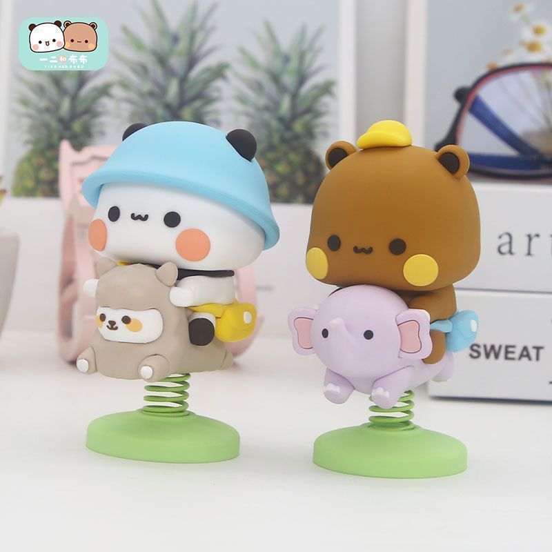 Car Accessories For Inside - Yier Bubu Spring Swing Figurine Cute