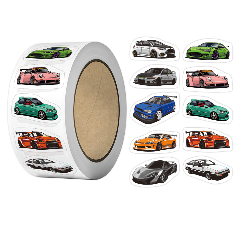 Car Accessories Under 500 - 500 Pcs Mini Sports Car Stickers