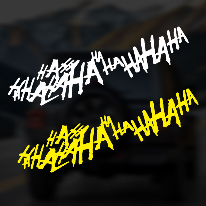 Car Accessories Joker - HAHAHA Joker Laughing Sticker, Waterproof Vinyl