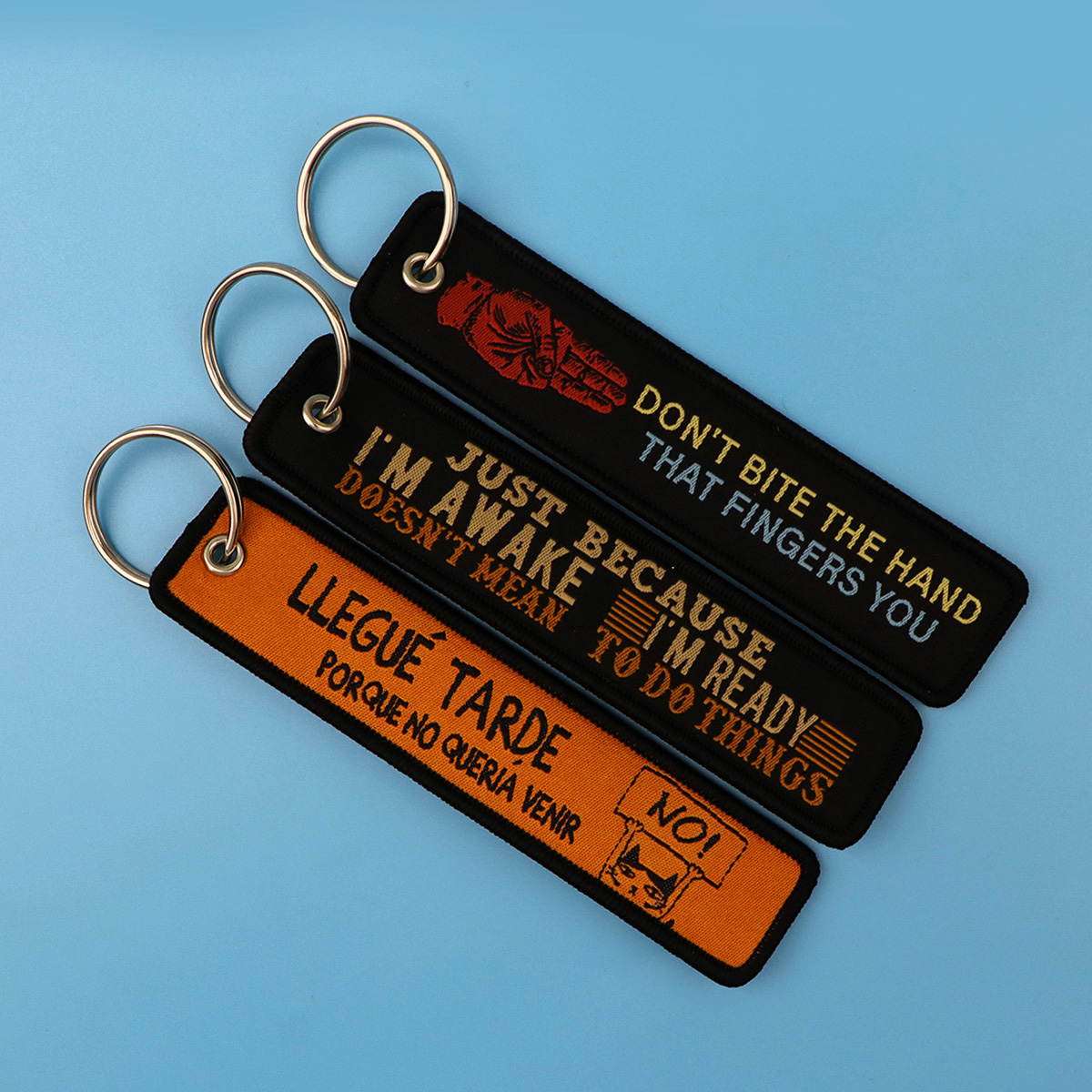 1pcs Quotation Embroidered Key - огляд і ціна Car Accessories Quotation