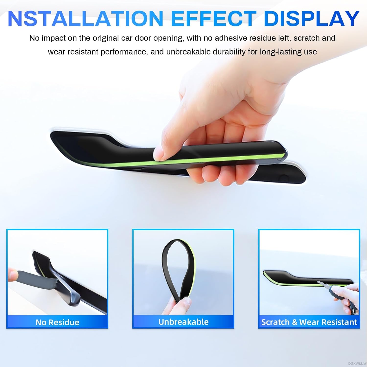 For Tesla Car Sticker Model 3  - огляд і ціна Car Door Handle Protector
