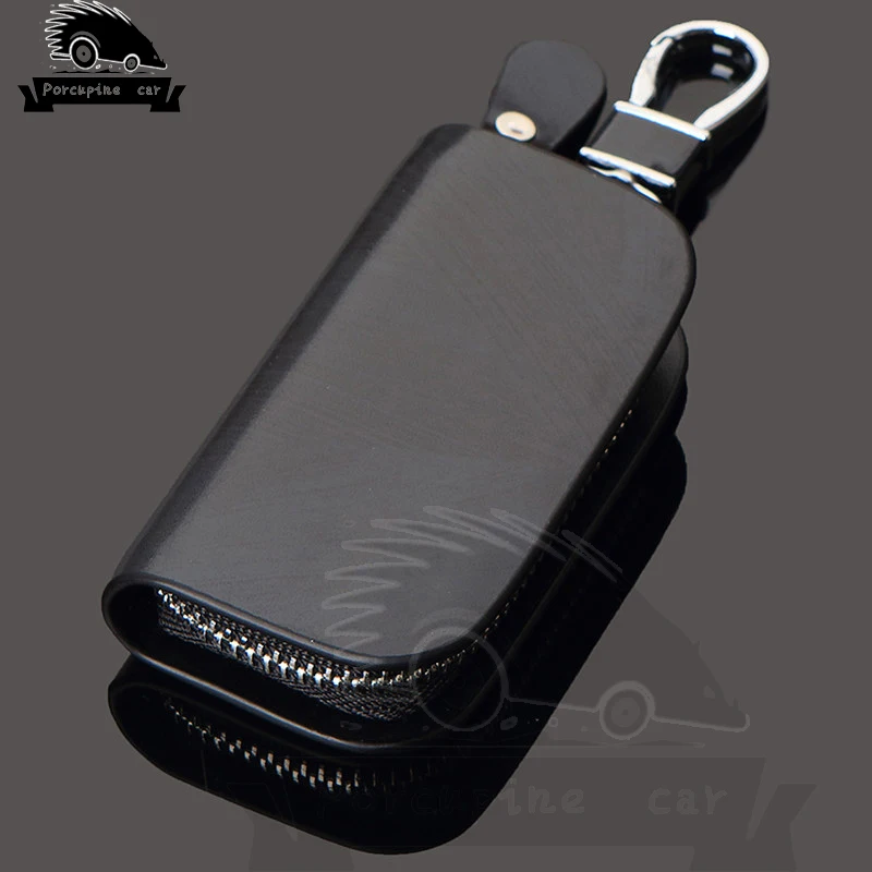 Wood grain Leather Car Key Hol - огляд і ціна Car Key Signal Blocker