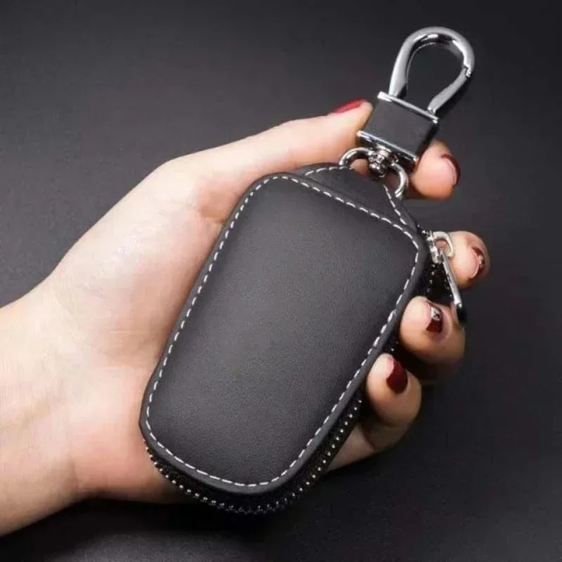 Car Soft Leather Key Case Key  - огляд і ціна Car Key Signal Blocker