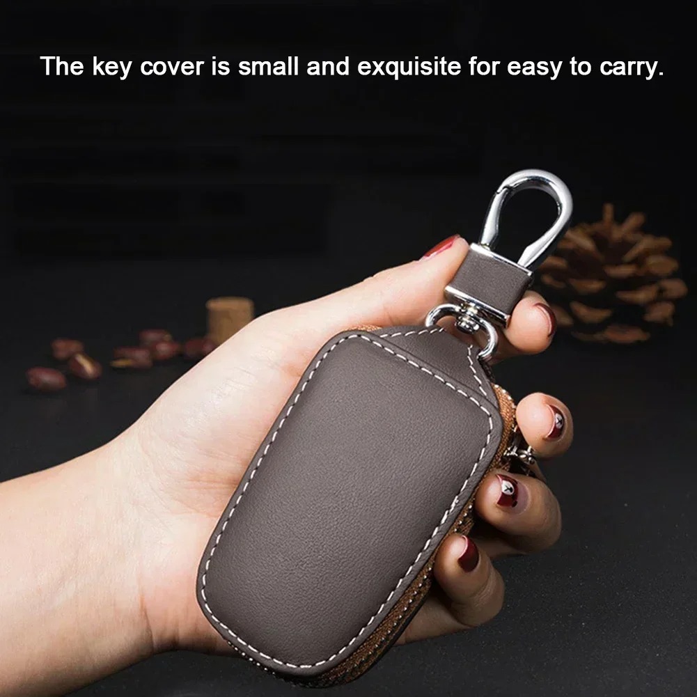 Car Soft Leather Key Case Key  - огляд і ціна Car Key Signal Blocker