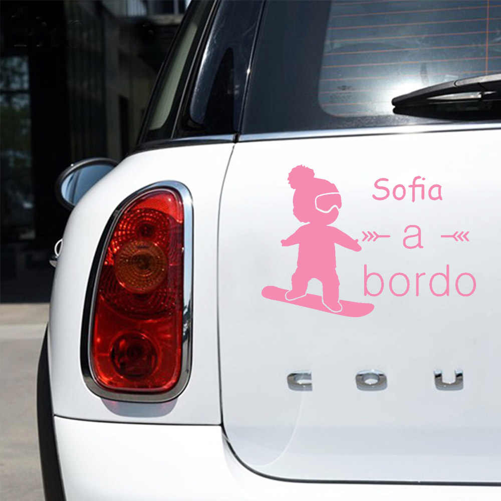 1pc Vinyl baby a bordo colorfu - огляд і ціна Car Accessories For Baby