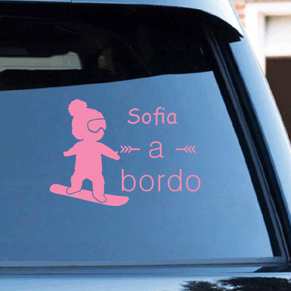 1pc Vinyl baby a bordo colorfu - огляд і ціна Car Accessories For Baby