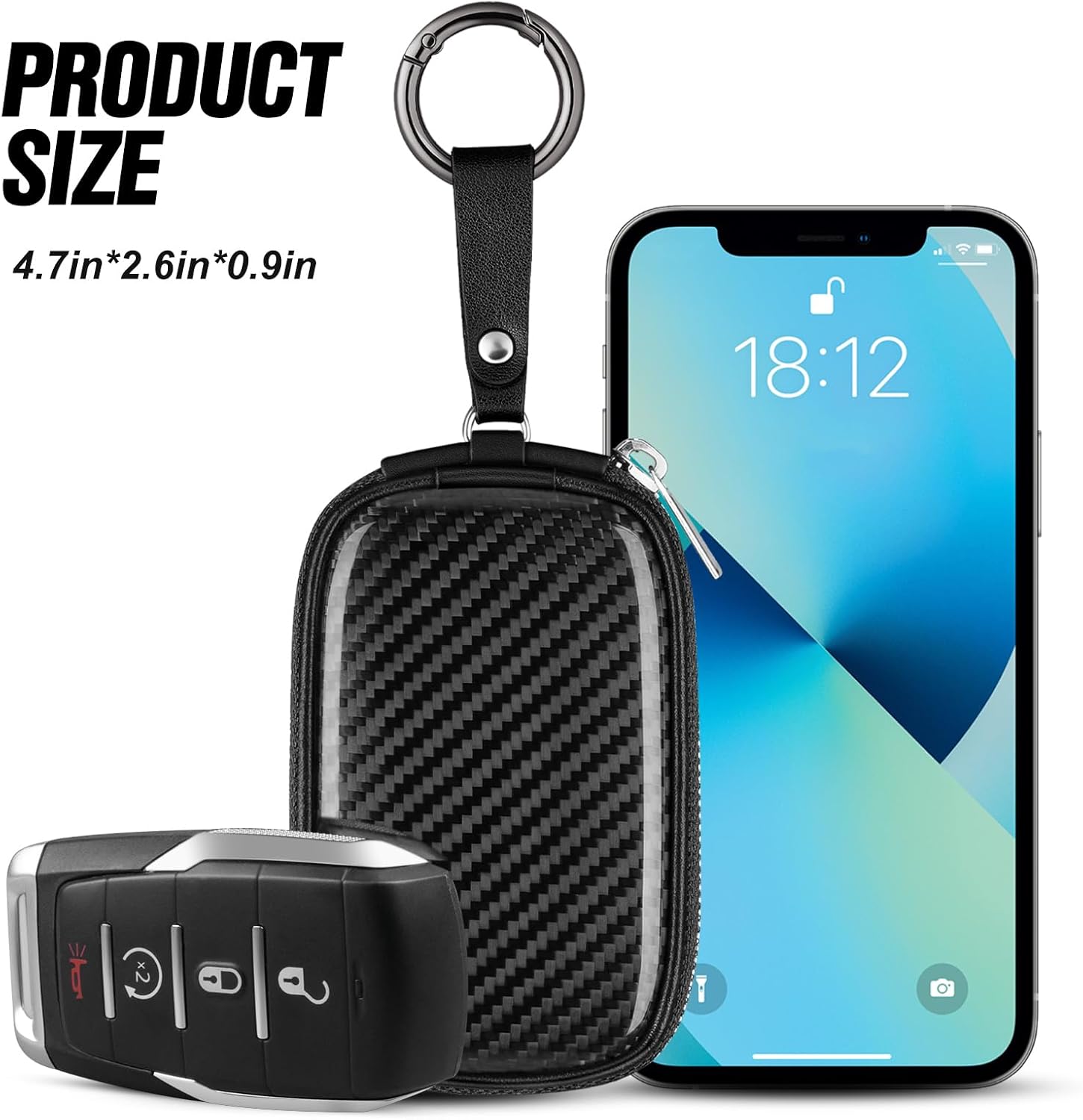 Carbon Fiber Universal Key Fob - огляд і ціна Car Key Signal Blocker