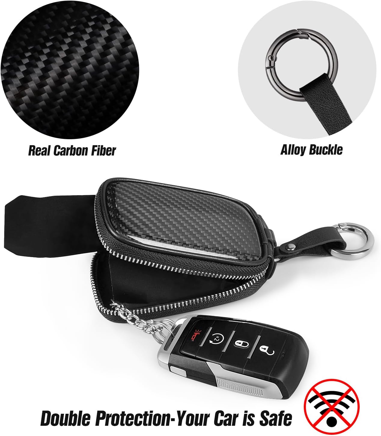 Carbon Fiber Universal Key Fob - огляд і ціна Car Key Signal Blocker
