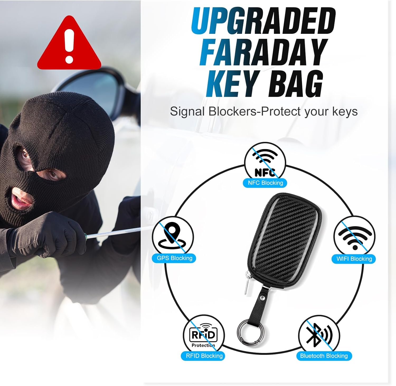 Carbon Fiber Universal Key Fob - огляд і ціна Car Key Signal Blocker
